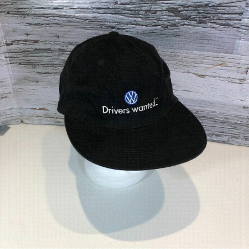 𝅺volkwagen Drivers Wanted Long Brim StrapBack Hat Cap 90’s